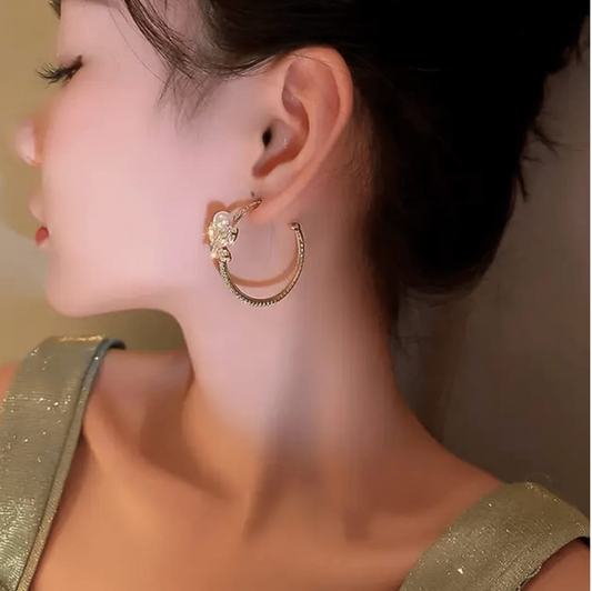 Golden Glam Hoops