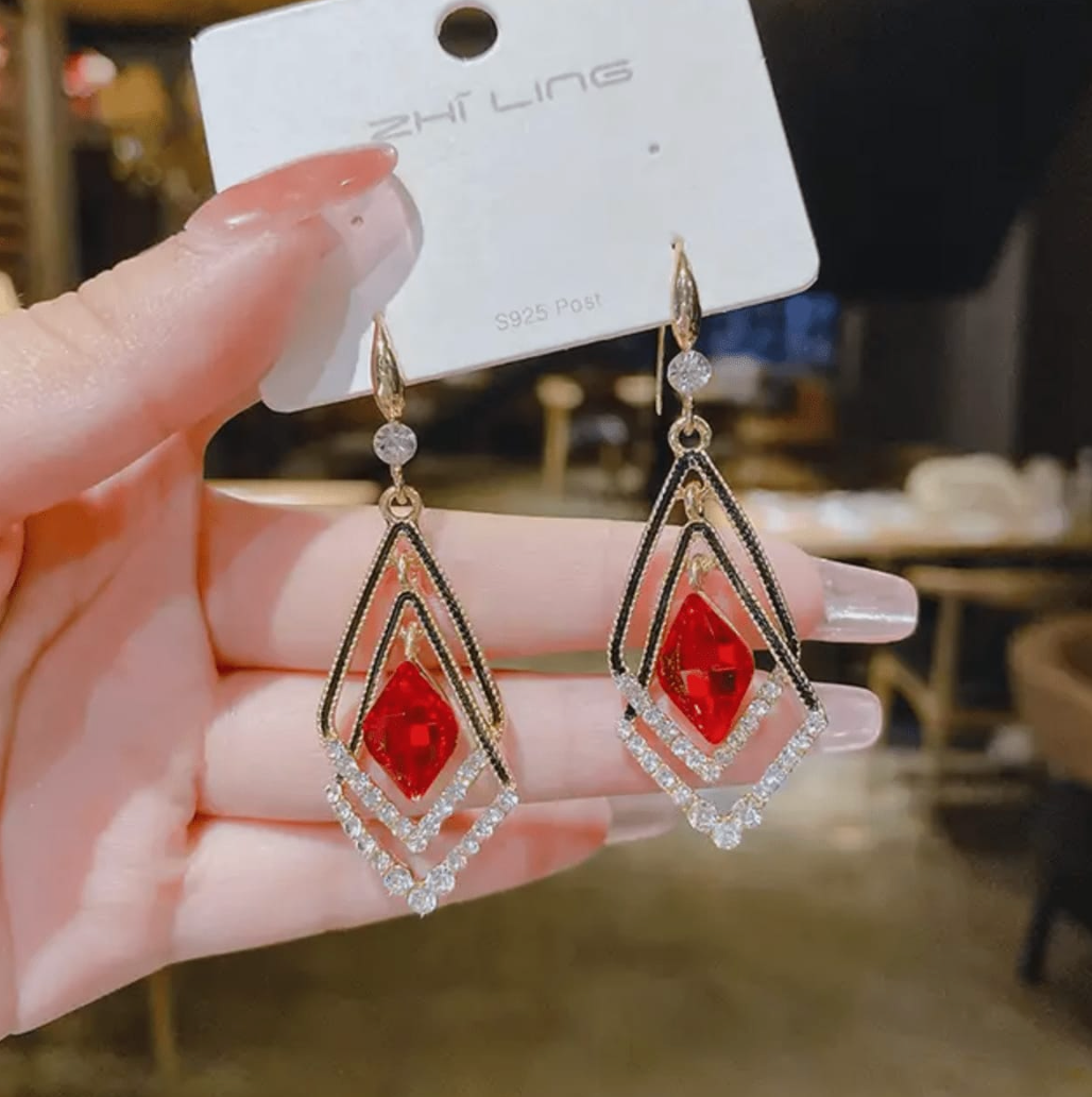 Ruby Queen Danglers