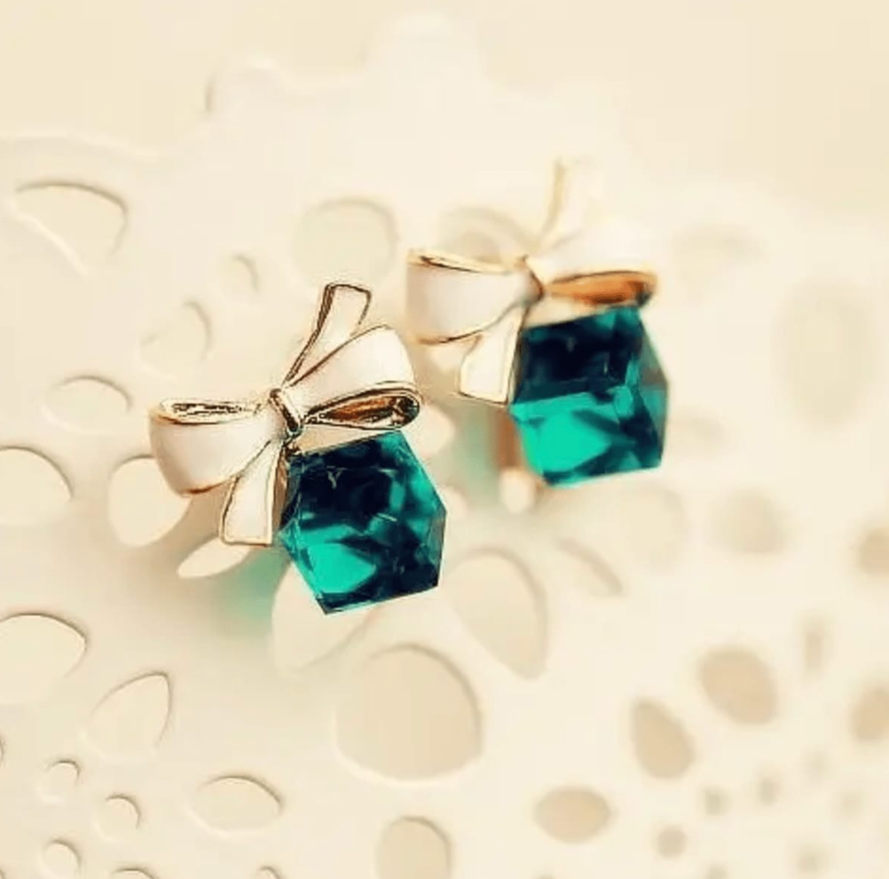 Teal Treasure Studs