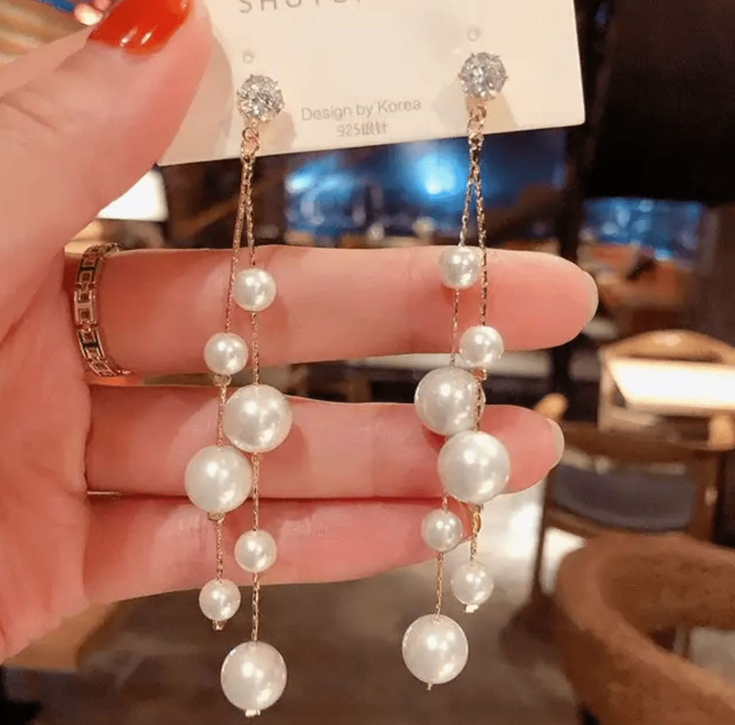 Pearl Cascade Dangles