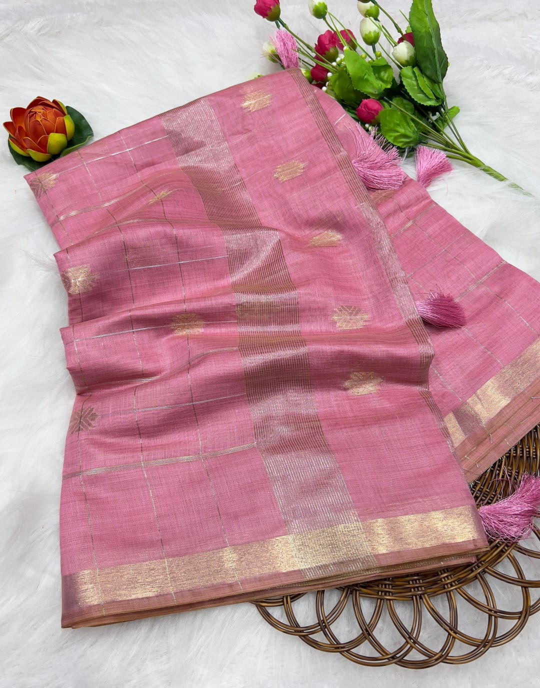 Ivory Tussar Silk