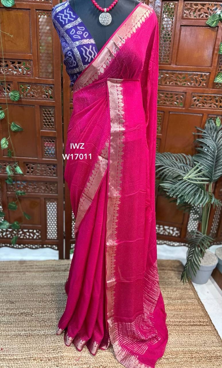 💖 Royal Banarasi Georgette Saree – A Timeless Beauty! 💖