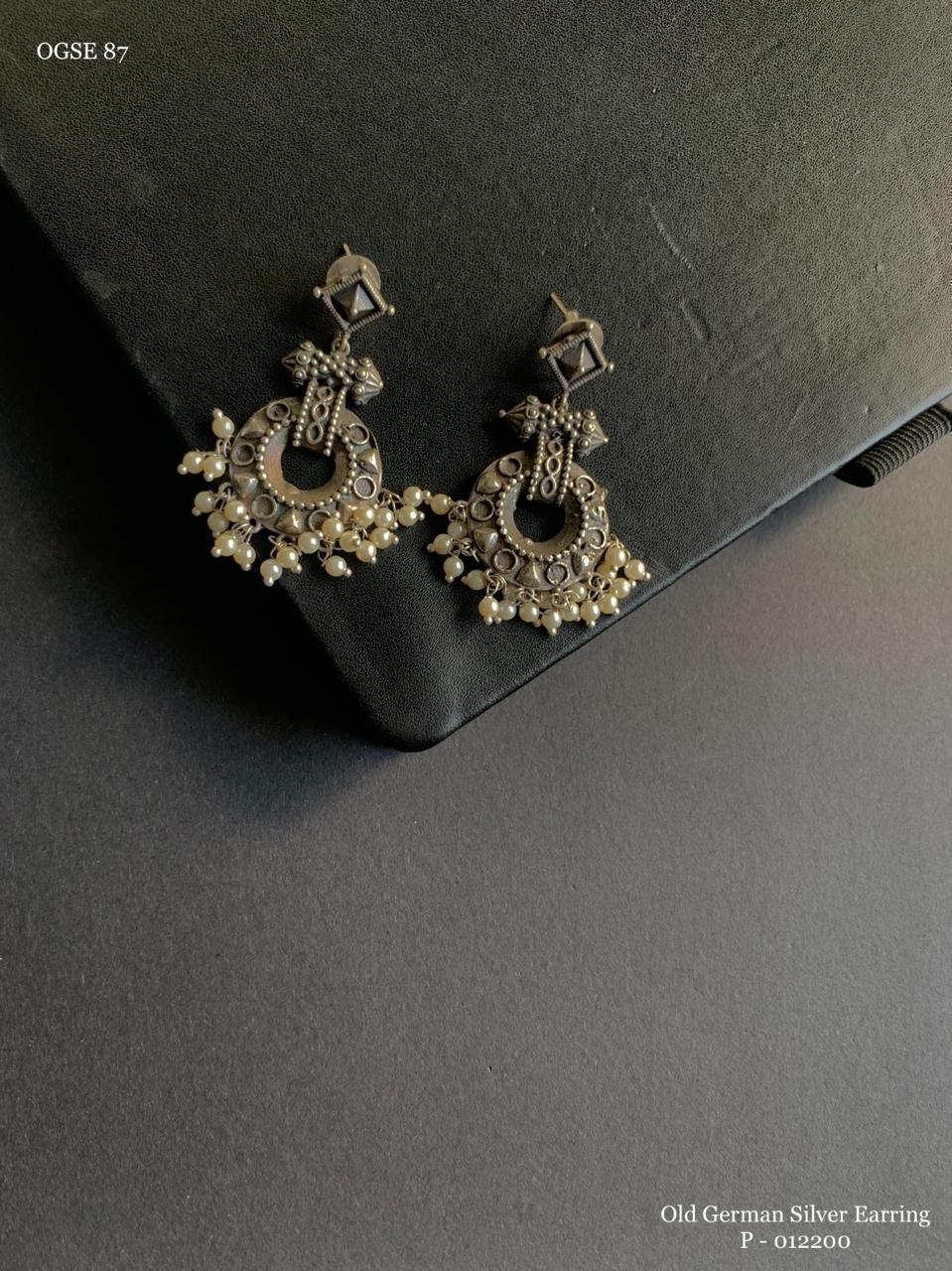 Vintage Lattice Charm Earrings