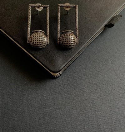 Vintage Lattice Charm Earrings