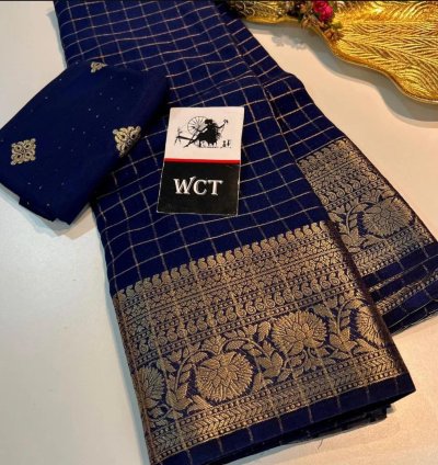 Royal Navy Elegance Saree