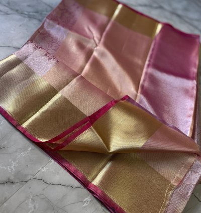 Handwoven Banarasi Celebrity Inspire Zari Tanchui Sarees