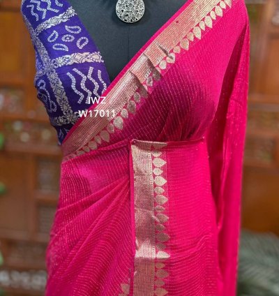 Royal Banarasi Georgette Sare.  A Timeless Beauty