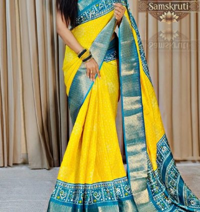 Royal Banarasi Bandhani Weave Saree