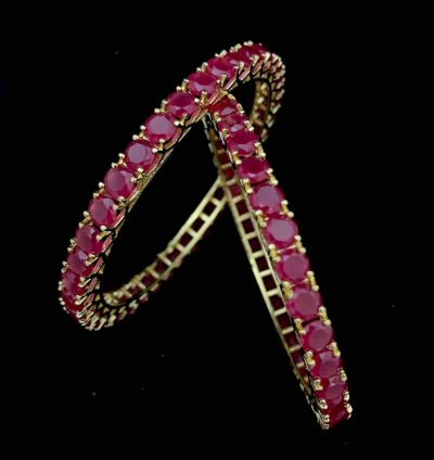 Ruby Radiance Bangles