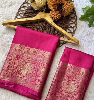 GEORGETTE ZARI SAREE
