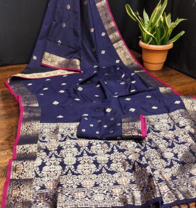 Navy-Silk